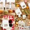 Wrapables House Shaped Gift Boxes with Ribbons for Weddings, Housewarming, Cookies, Candies, Treats, Party Favors (Set of 24)